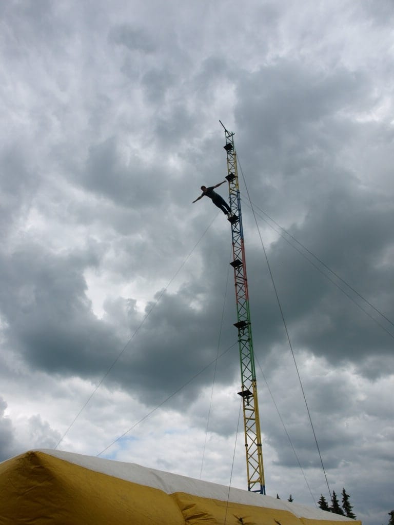 Highfall of hoogteval. In dit geval een training samen met onze Duitse collega's in Hamburg.